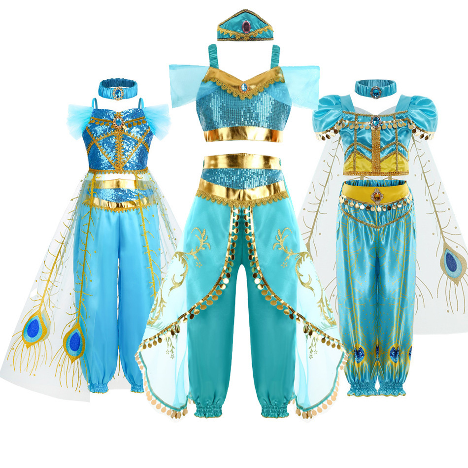 Women Formal Wear Set - Vestito da Principessa Jasmine, Set Abito