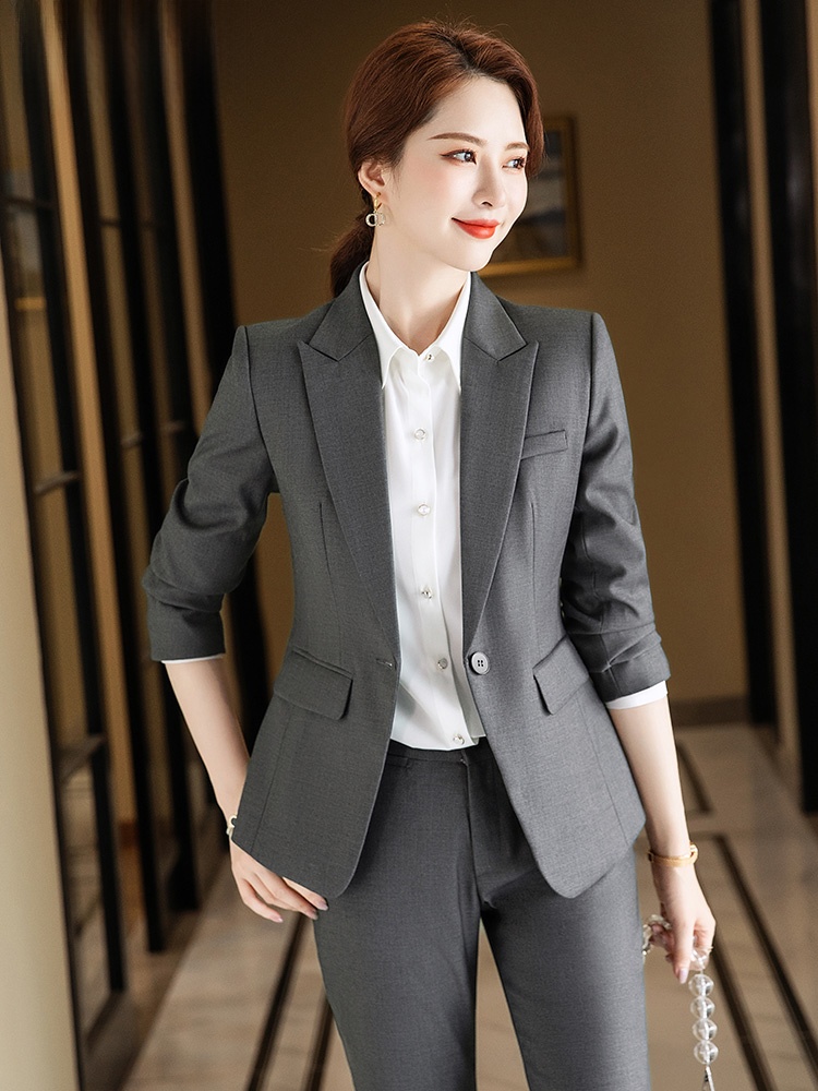 Women Formal Wear Interview - Completo Grigio da Donna per Primavera