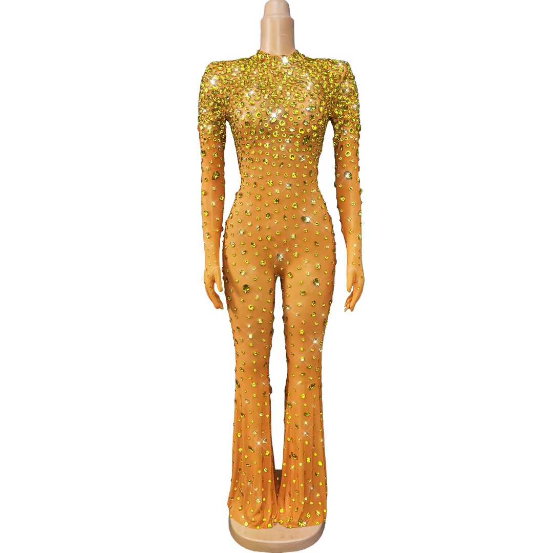 Tuta elegante con strass AB e  - Women'S Semi Formal Evening Wear recensione e prezzo