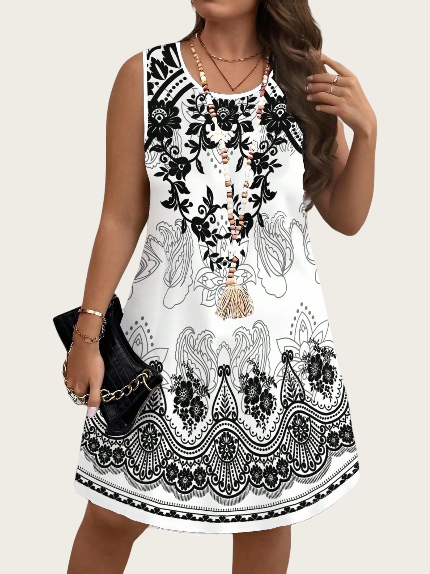 Abiti Vintage in Stile Etnico  - Shift Dress Sleeveless recensione e prezzo